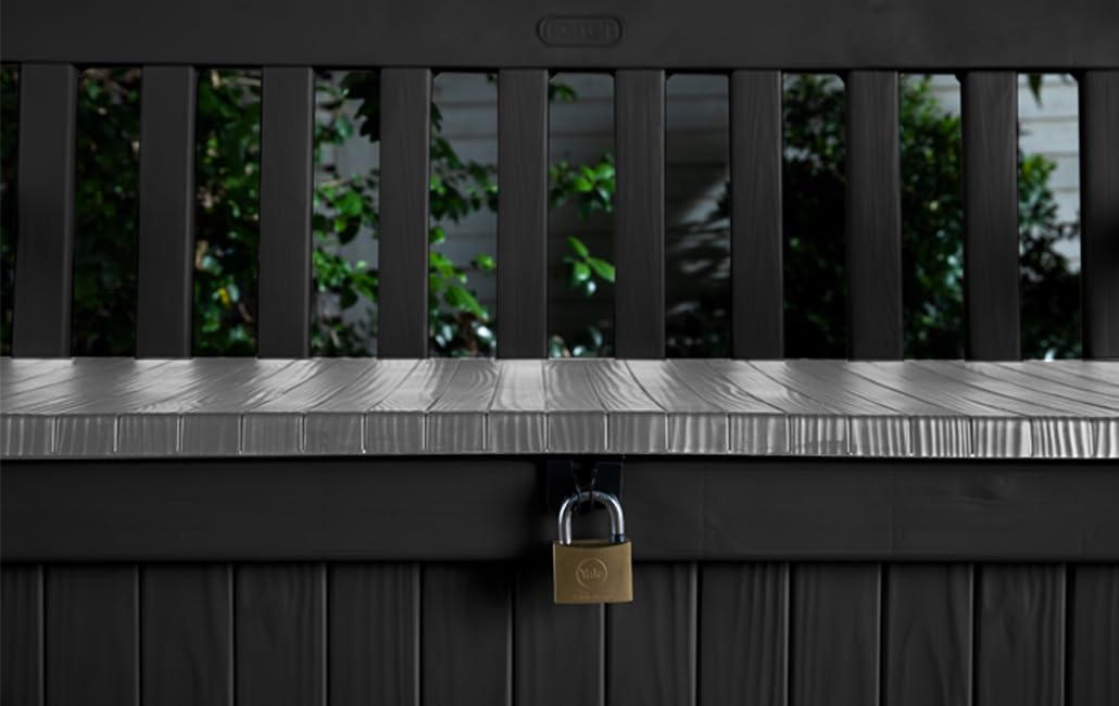 Grassivo™ - 265L Outdoor Storage Bench Box (Grey)