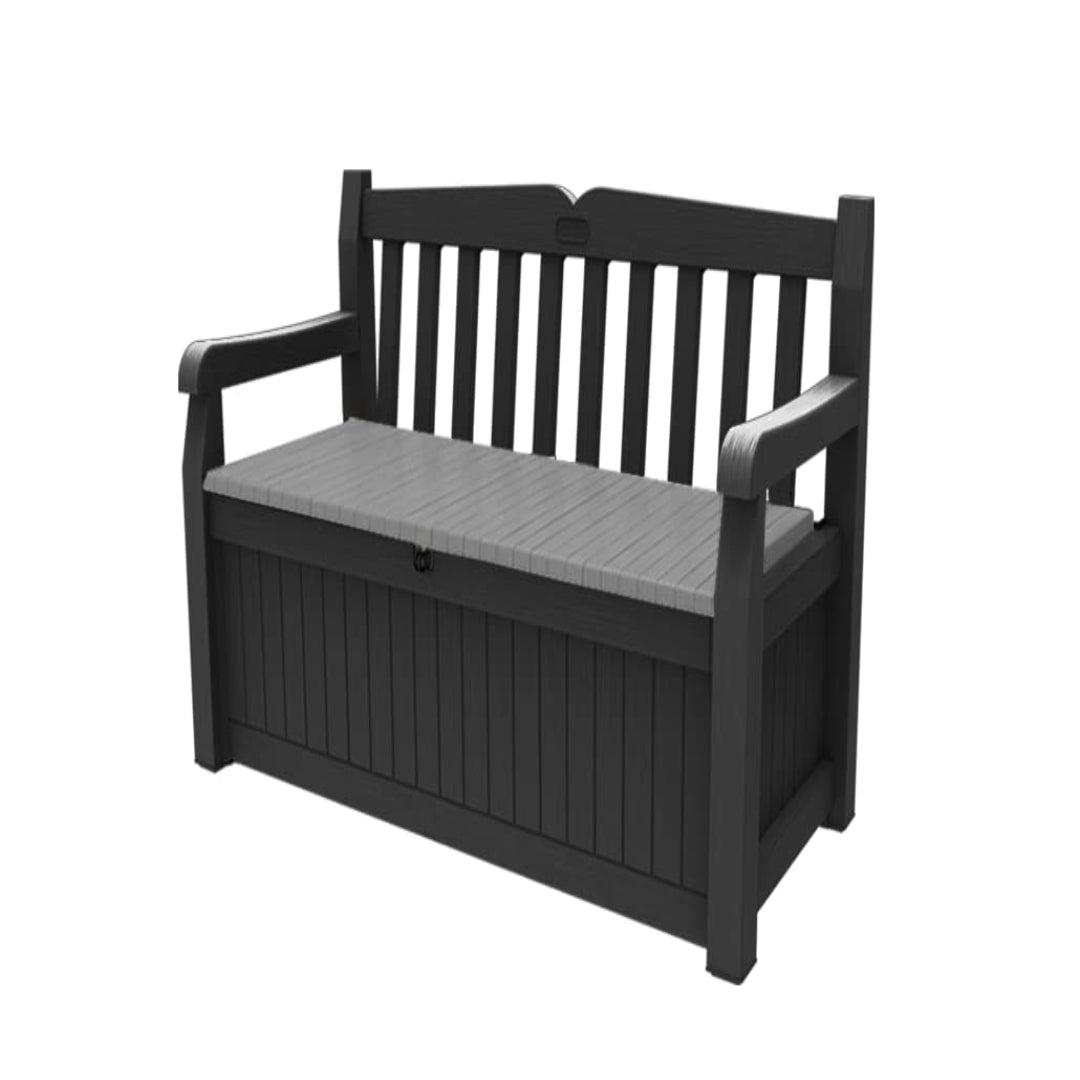 Grassivo™ - 265L Outdoor Storage Bench Box (Grey)